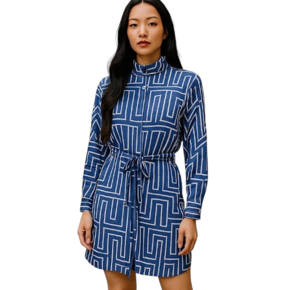 trina turk shirt dress TRINA TURK SHIRT DRESS Dress Sz 4 NWT WHITE LINED POLYESTER